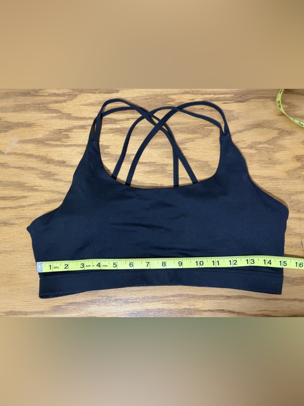 Running Girl Black Strappy Sports Bra